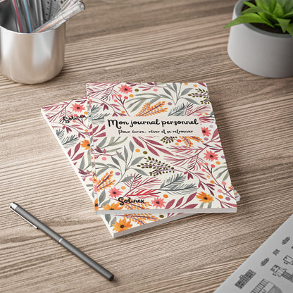 Mon journal personnel - Edition florale souple