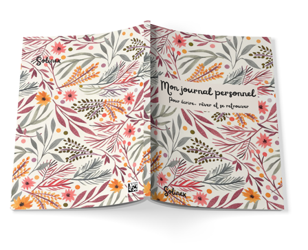 Mon journal personnel - Edition florale souple