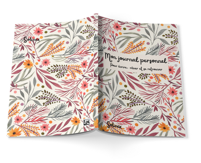 Mon journal personnel - Edition florale souple